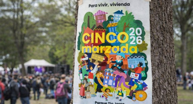 Cartel de la Cincomarzada 2026, obra de Christina Healy.