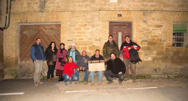 Familia Malón y miembros de Charata en Uncastiello. Foto: Charata