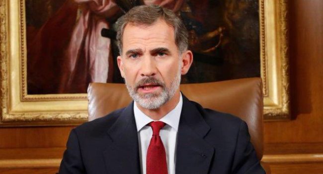 Felipe VI durante el discurso de este martes. Foto: Casa Real