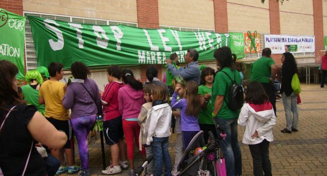 Zaragoza, 19 junio 2013.- Fiesta por la Escuela Pública. Foto: Plataforma en defensa de la Escuela Pública