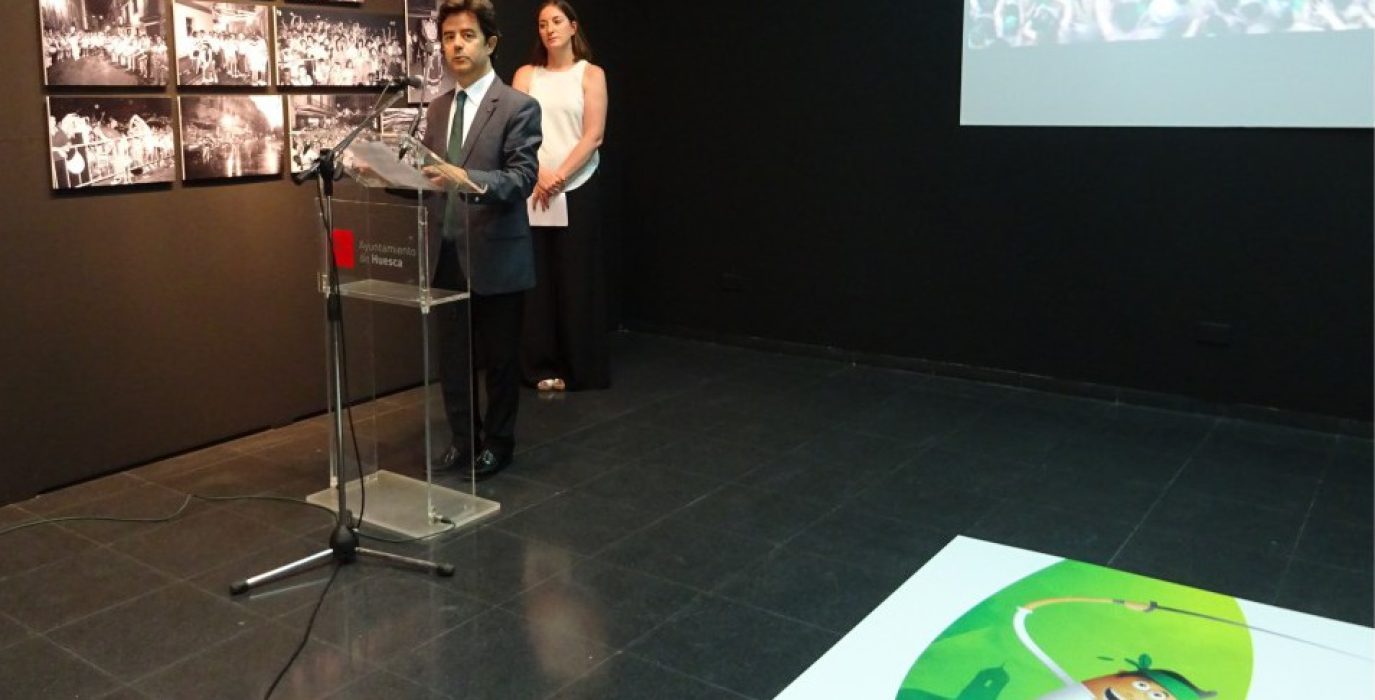 Luis Felipe en la presentación de las fiestas de San Lorenzo.