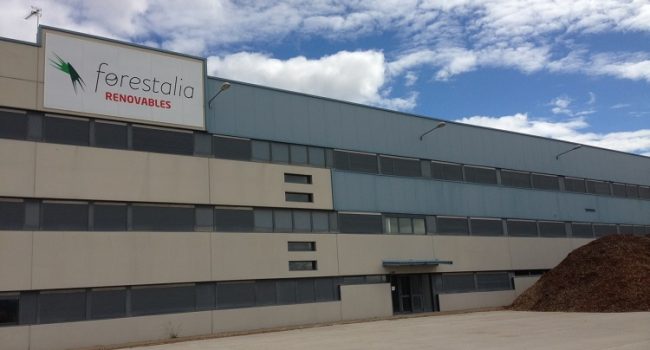 Imagen de la planta de Forestalia en Erla.