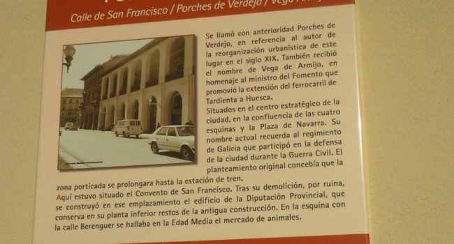 Placa Porches de Galicia.