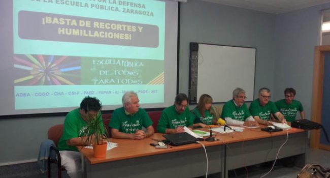 La Plataforma en Defensa de la Educación Pública realizó ayer una rueda de prensa. Foto: PDEP