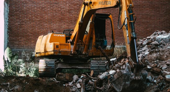 Accidente de trabajo mortal en la obra de derribo de un edificio en Calatayud