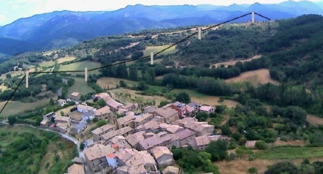Recreación de la línea | Fuente: Pueblos Vivos Altas 5 Villas
