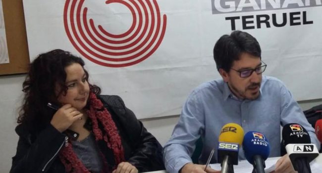 Pedro Bello y Anabel Gimeno, portavoces de la Diputación y del Ayuntamiento.