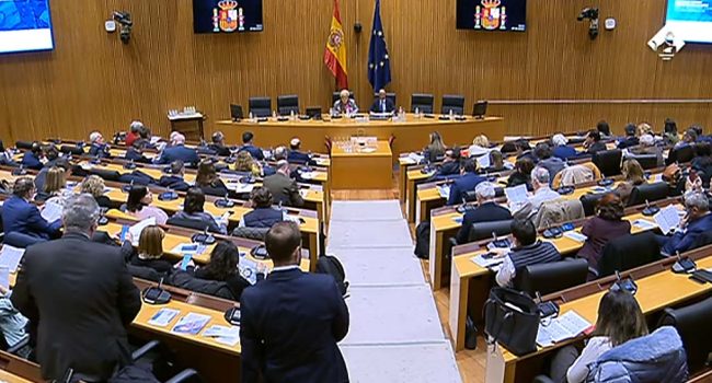 Un instante del evento señalado por Paisajes de Teruel. | Captura emisión institucional