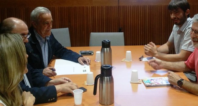 Un momento de la reunión de este martes.