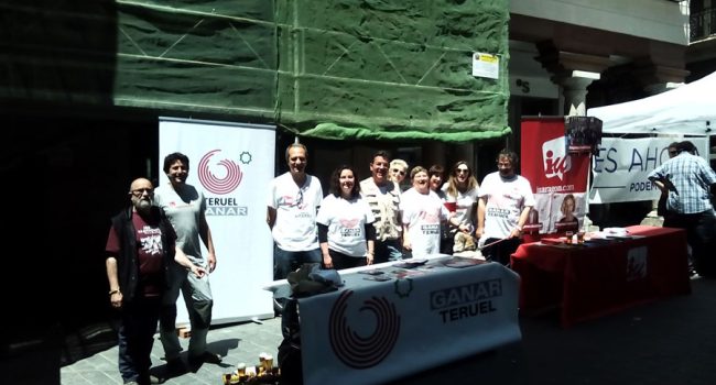 Representantes de la candidatura durante la campaña electoral.
