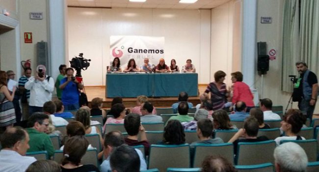 Imagen de la presentación de Ganemos Teruel. Foto: @GanemosTeruel