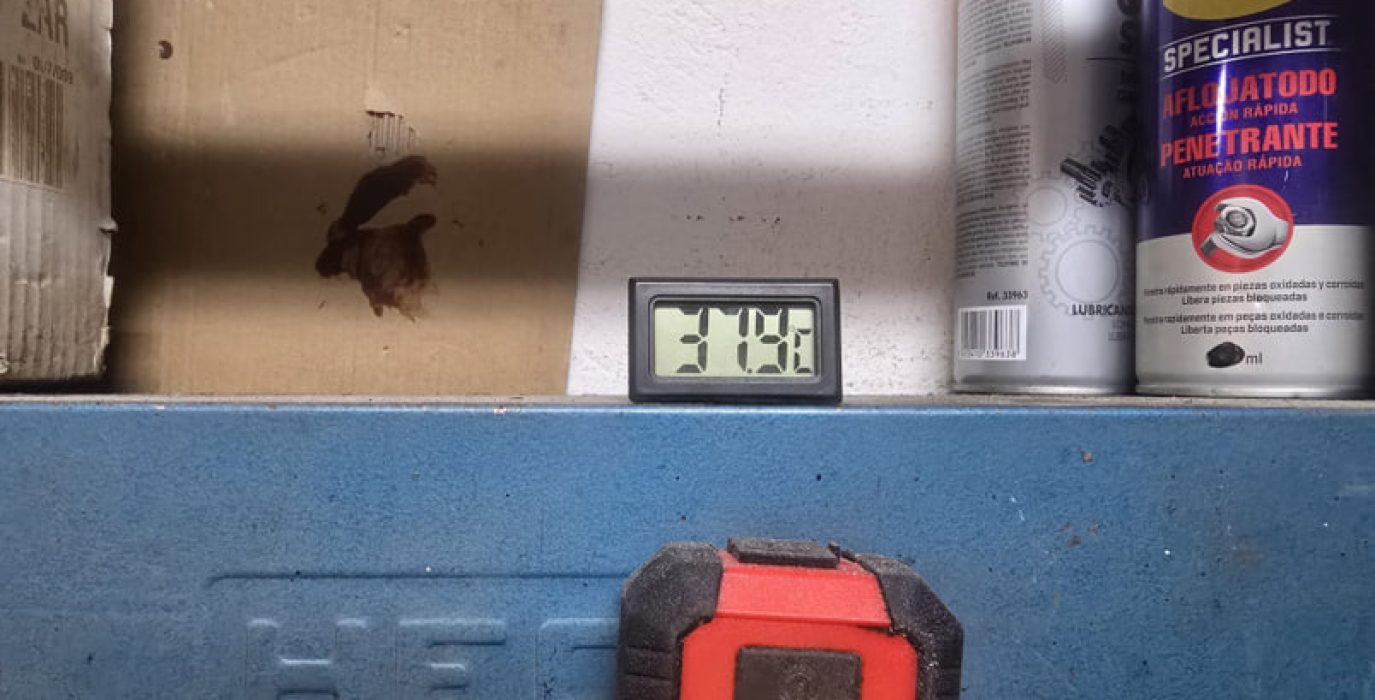 Temperatura registrada en el taller de trabajo de la Instalación Municipal CDM Garrapinillos | Foto: CGT