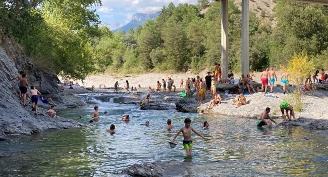 Gorgas en el río Bellós en Puyarruego | Foto: CHA