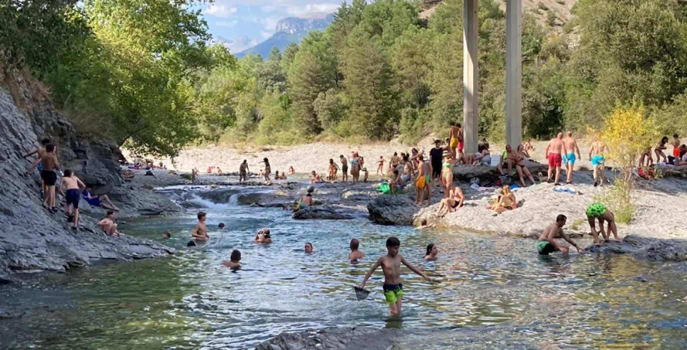 Gorgas en el río Bellós en Puyarruego | Foto: CHA