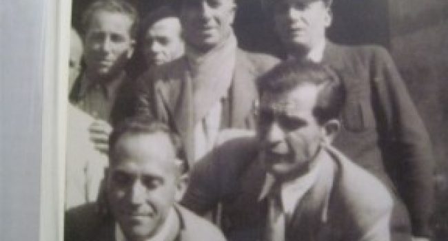 Algunos de los integrantes del grupo de guerrilleros de la CNT.