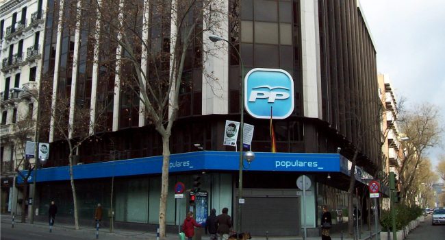 Sede del PP en la Calle Génova de Madrid.