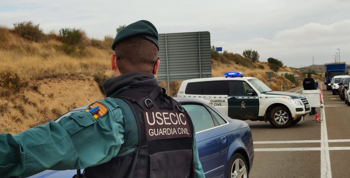 Control de la Guardia Civil durante el confinamiento. Foto: Guardia Civil