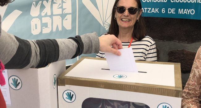 Votaciones realizadas este domingo. Foto: @GureEskuDago