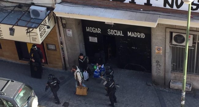 El desalojo se ha producido esta mañana. Foto: Eva Puerta (@evapuertaperez)