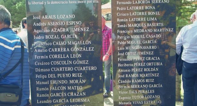 Homenaje fusilados Tarazona 14A17 Redondo de Confusión