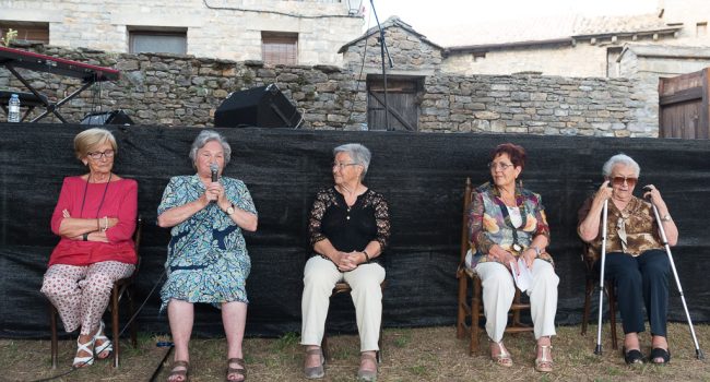 "Mujeres que cuentan", en su edición de 2017 en l'Ainsa-Sobrarbe. Foto: Pablo Ibáñez (AraInfo)