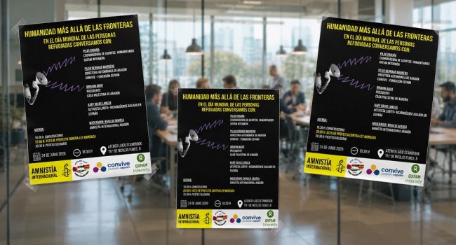 Humanidad más allá de las fronteras en defensa de los derechos humanos Amnistía Internacional Ateneo Laico Stanbrook Zaragoza Aragón