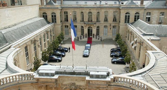 Hôtel de Matignon en París, residencia oficial del primer ministro del Gobierno del Estado francés