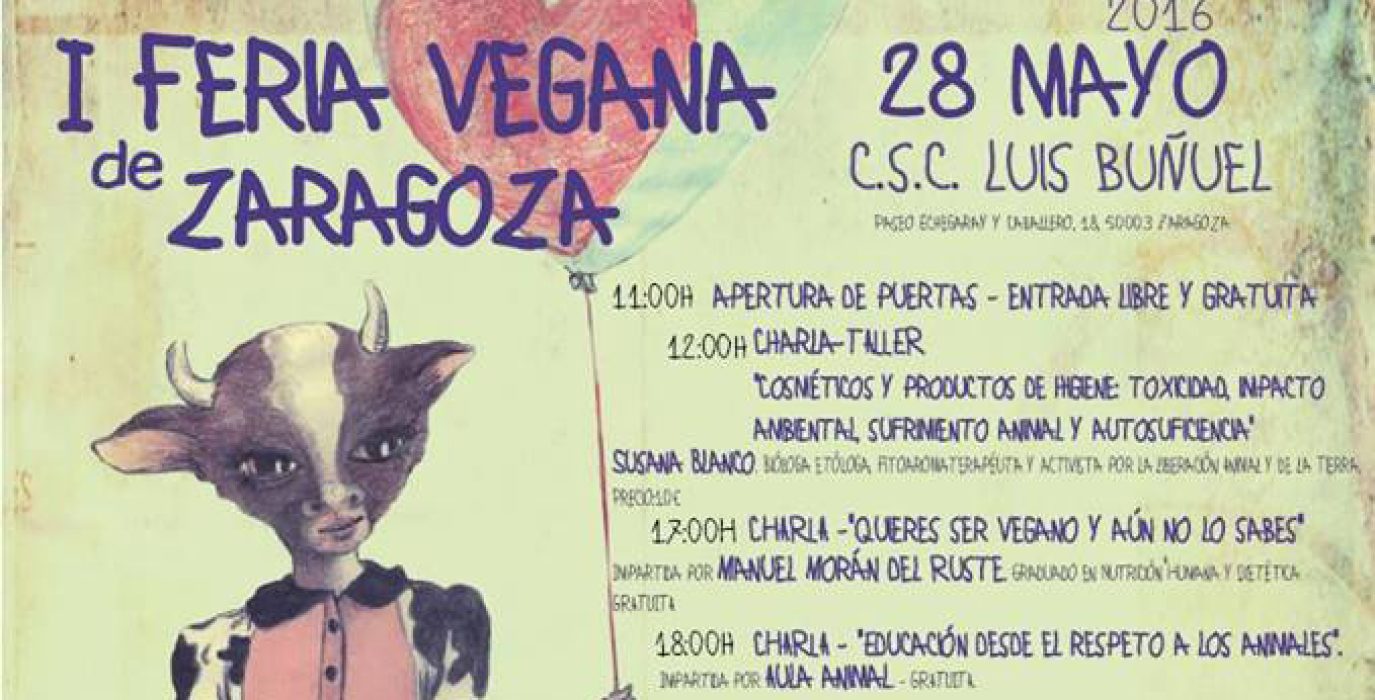 I Feria Vegana en Zaragoza, organizada por Vegan Hope 2