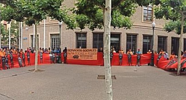 Imagen de la concentración de esta mañana. Foto: @palomekeiu