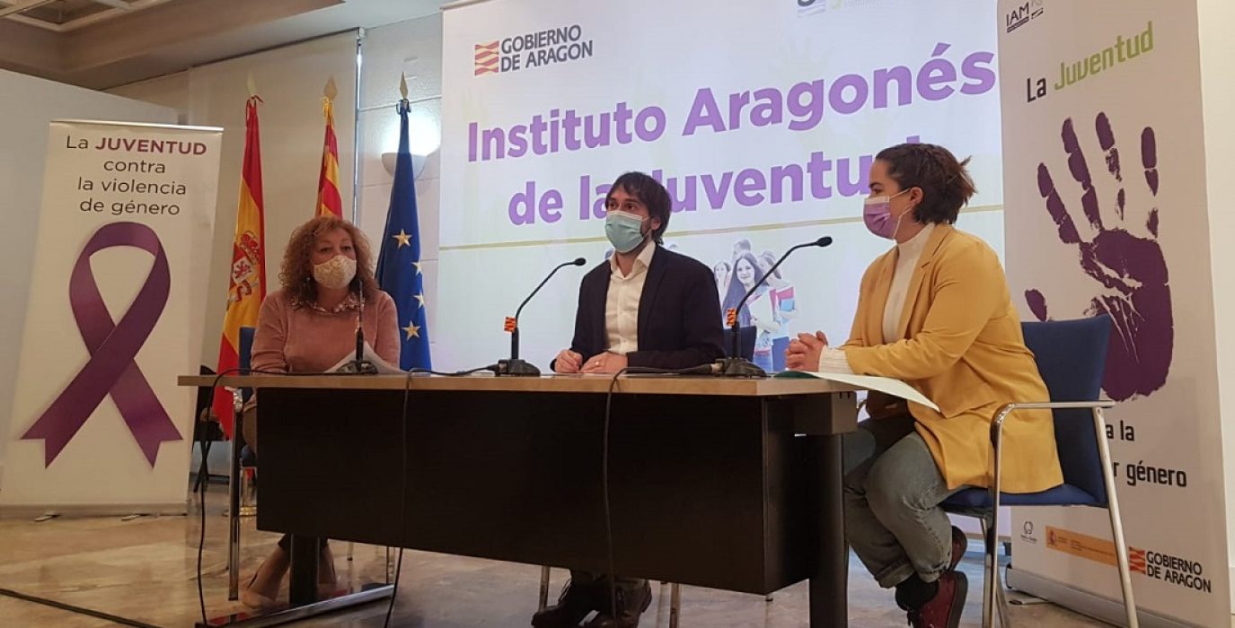 María Jesús Portillo, Adrián Gimeno, y María Goikoetxea