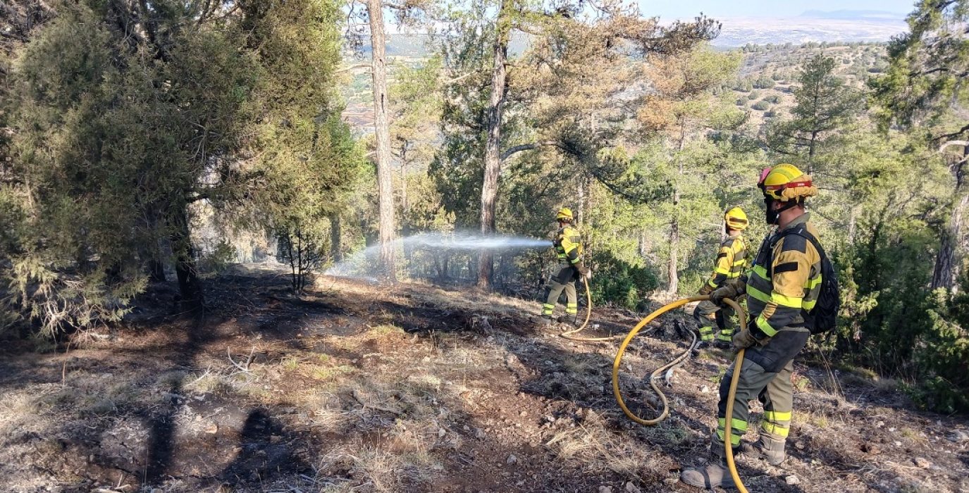 La DGA declara “estabilizado” el incendio forestal en Corbalán