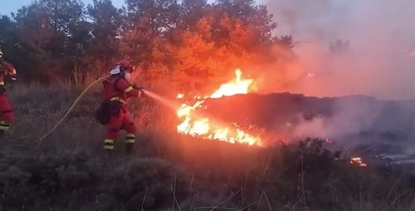 Incendio en Ejulve | Foto: UME
