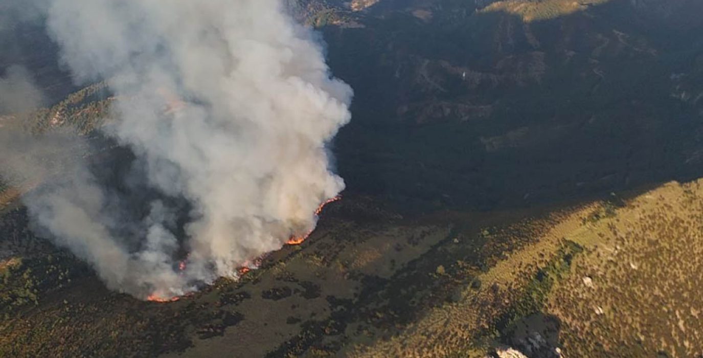 Incendio en Loporzano, el segundo de este verano | Foto: INFOAR