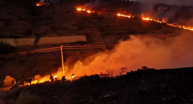 incendio en el Moncayo