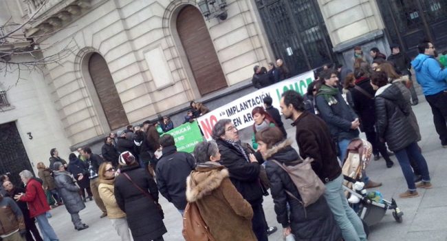 Concentración en Zaragoza. Foto: E.G.F.