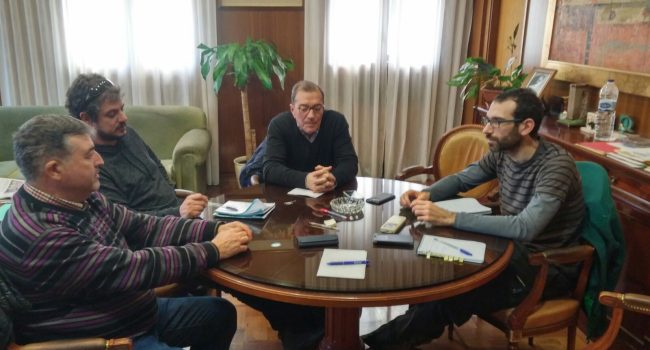 Reunión del comité FFC Parques y Jardines con el grupo municipal de ZeC este martes.