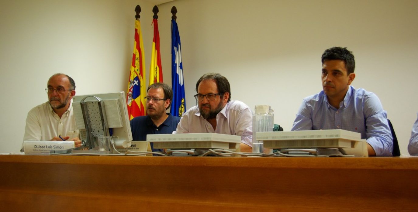 De izquierda a derecha: José Luis Simón, Oscar Pueyo, José Antonio Sáenz y David Alameda. Foto: Miguel Ángel Conejos.
