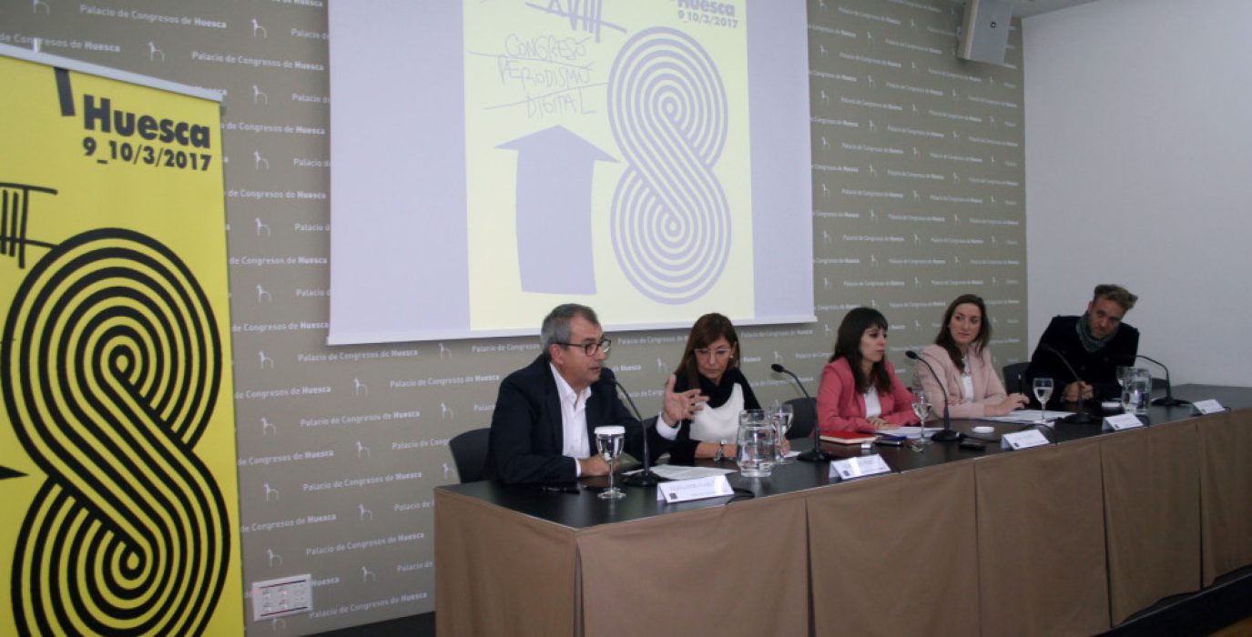 Acto de presentación del Congreso de Periodismo Digital de Uesca.