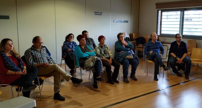 Reunión del Índice el Bien Común en el barrio de Santa Isabel de Zaragoza. Foto: CHA.