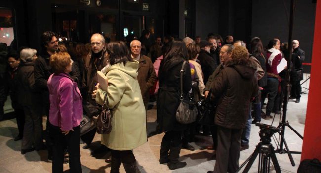 Acto reivindicativo contra los recortes de la DGA de la plataforma +Cultura: Aragón Cultural