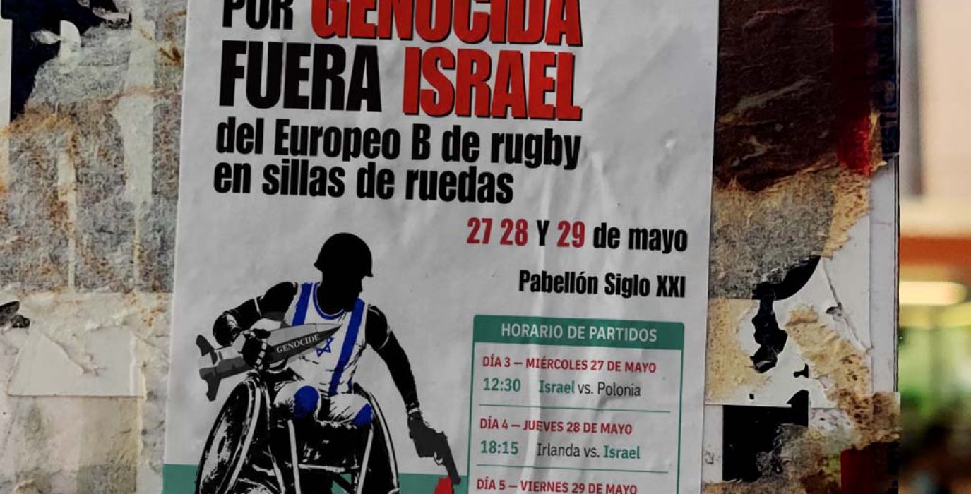 ISRAEL BDS Zgz europeo rugby silla ruedas mayo 2026 web