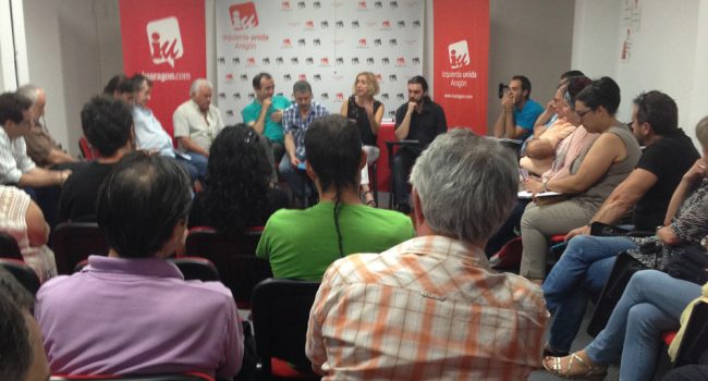 Reunión de representantes de IU y de los comités de empresa.