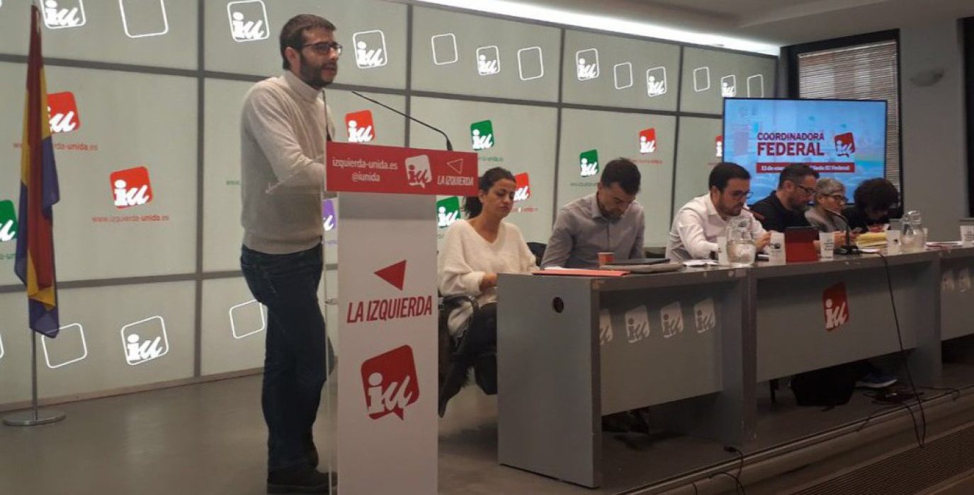 Álvaro Sanz, coordinador general de IU Aragón. Foto: IU