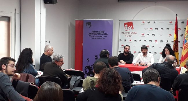 La Coordinadora de IU Aragón se ha reunido este sábado.