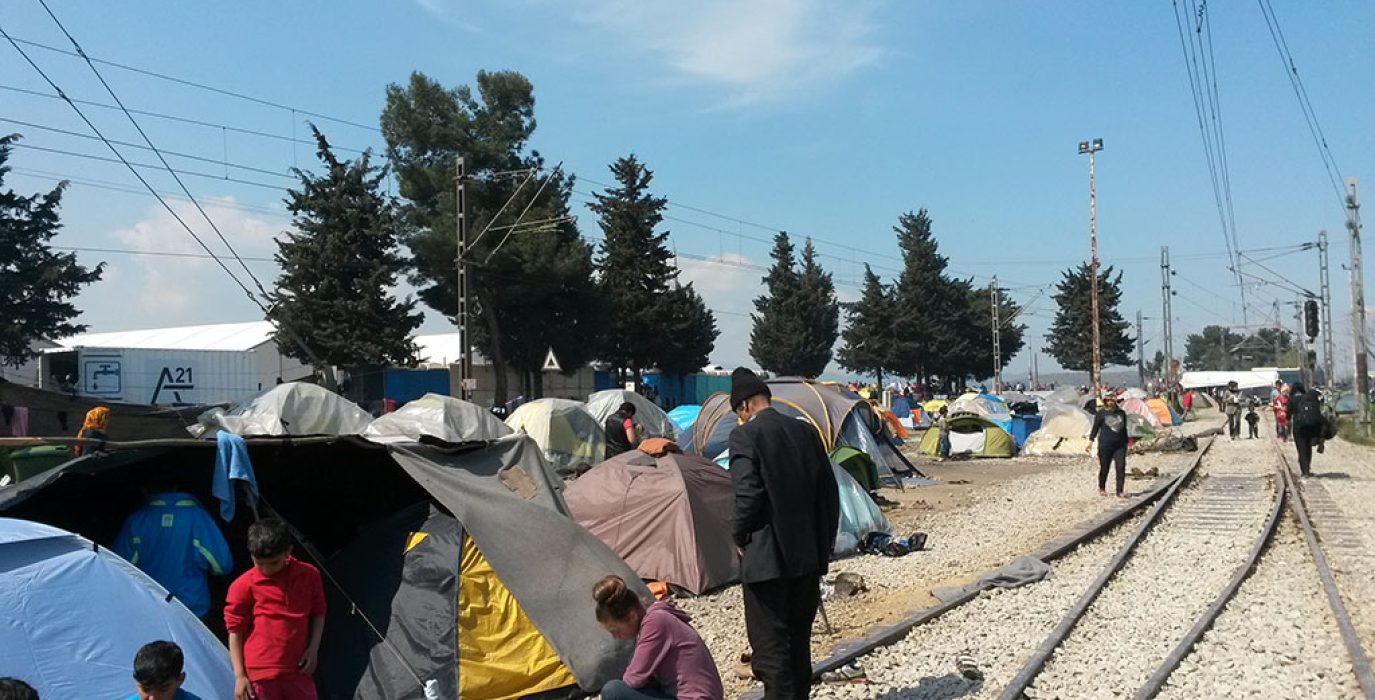 Campo de personas refugiadas de Idomeni. Foto: José Antonio Mérida