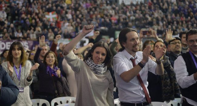 Montero e Iglesias en la Asamblea de Vistalegre 2 del pasado fin de semana. Foto: Podemos