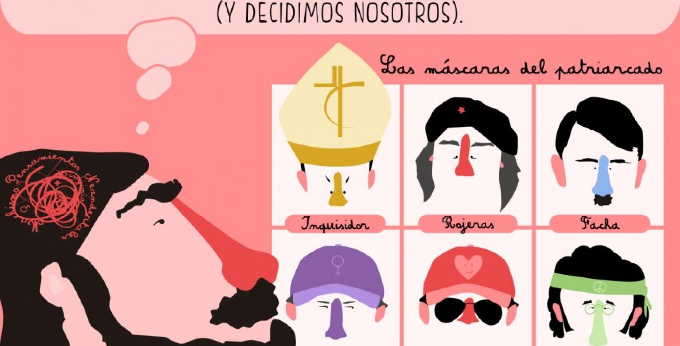 ¿Qué es lo que pasa para que mujeres con experiencia política, formación teórica, sensibilidad y armas suficientes reaccionen ante agresiones sexistas precisamente como el patriarcado espera de ellas?. Ilustación: Naiara Zabala
