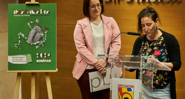 Eva Paricio, directora del festival, durante la presentación de la edición de este año del Imaginaria.
