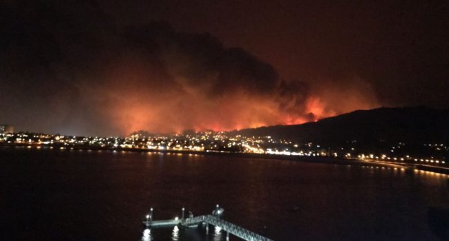 Incendio en Vigo (Galiza).
