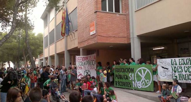 Pitada en el CEIP Sainz de Varanda. Foto: Isabel Meléndez
